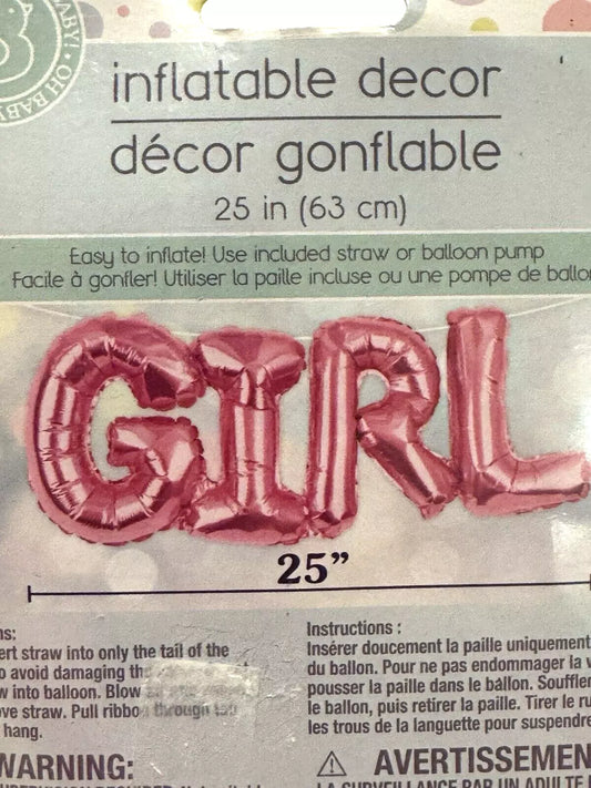 LETRERO INFLABLE GIRL 25"