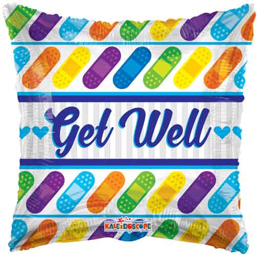 18" Get Well hearts bandaids