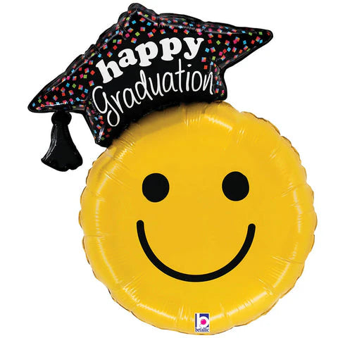 Happy Graduation Smiley 26"