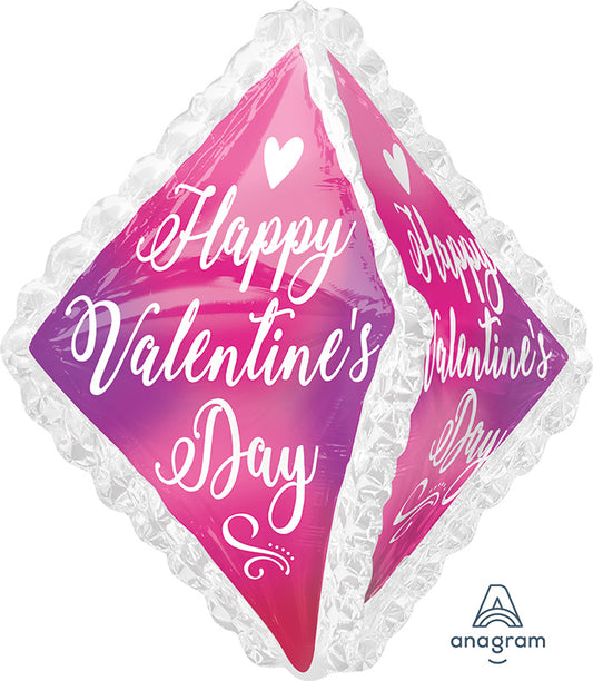 27" UltraShape Happy Valentine's Day Ruffle