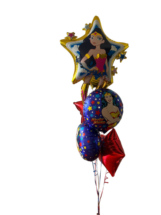 Set de globos mujer maravilla