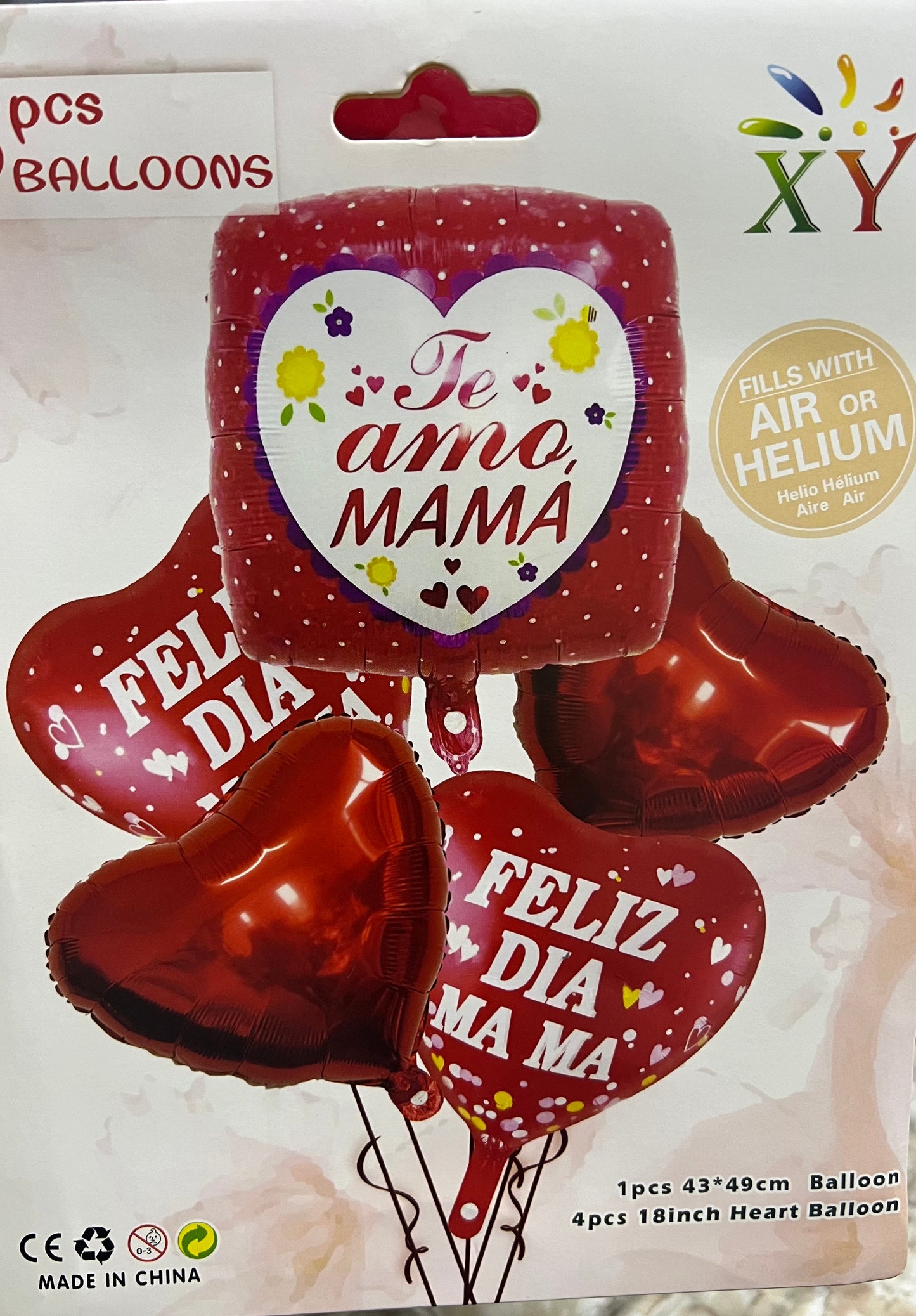 Set de Globos Te Amo Mama