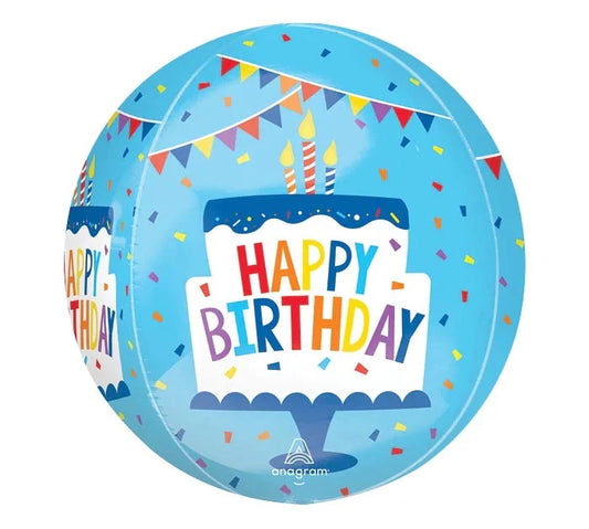 ORBZ "HAPPY BIRTHDAY" PASTEL (18")