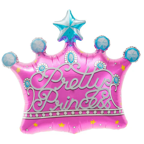 FOIL BALLOON PRETTY PRINCESS CROWN