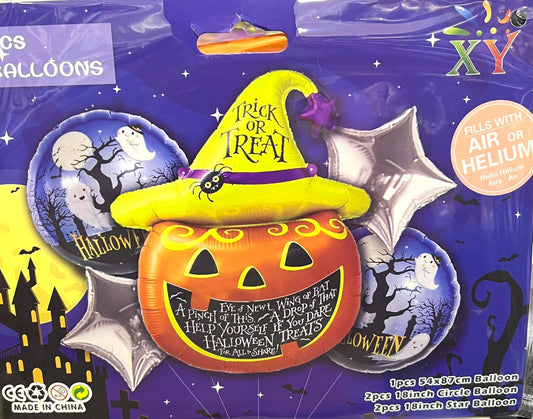Set de 5 globos Halloween