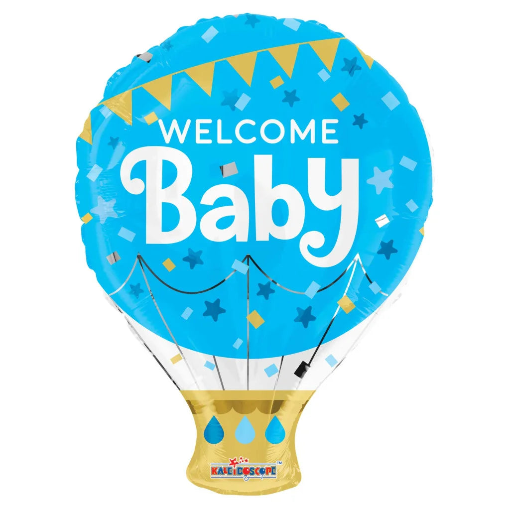 SHAPE WELCOME BABY BLUE SHAPE 18"