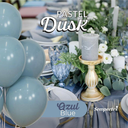 Bouquet de globos Latex 12" Pastel Dusk Azul