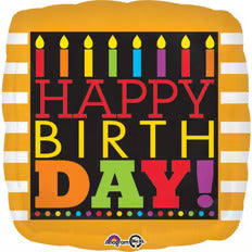 BIRTHDAY CANDLES FOIL BALLOON (18")