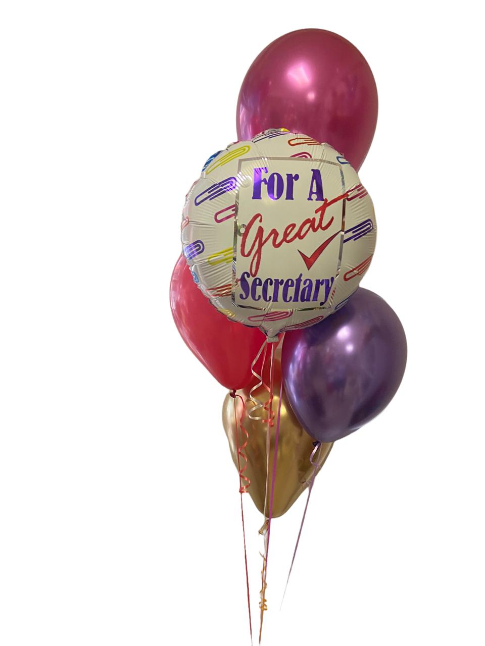 Arreglo de Globos For A Great Secretary