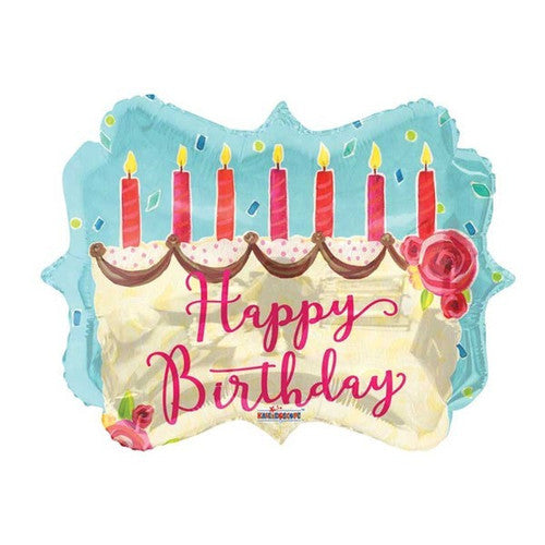 HAPPY BIRTHDAY CAKE MARQUEE (18")