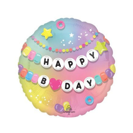 MET "HAPPY BIRTHDAY" NECKLACE (18")