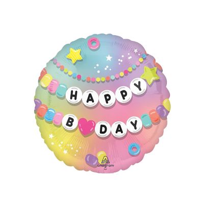 MET HAPPY BDAY BRACELET (18")