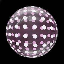 BURBUJA CRYSTAL PINK DOTS (18")