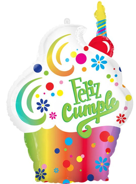 MET SUPERSHAPE FELIZ CUMPLE CUPCAKE