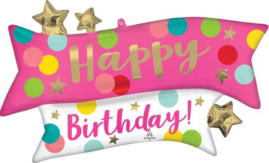 METÁLICO SUPERSHAPE HAPPY BIRTHDAY