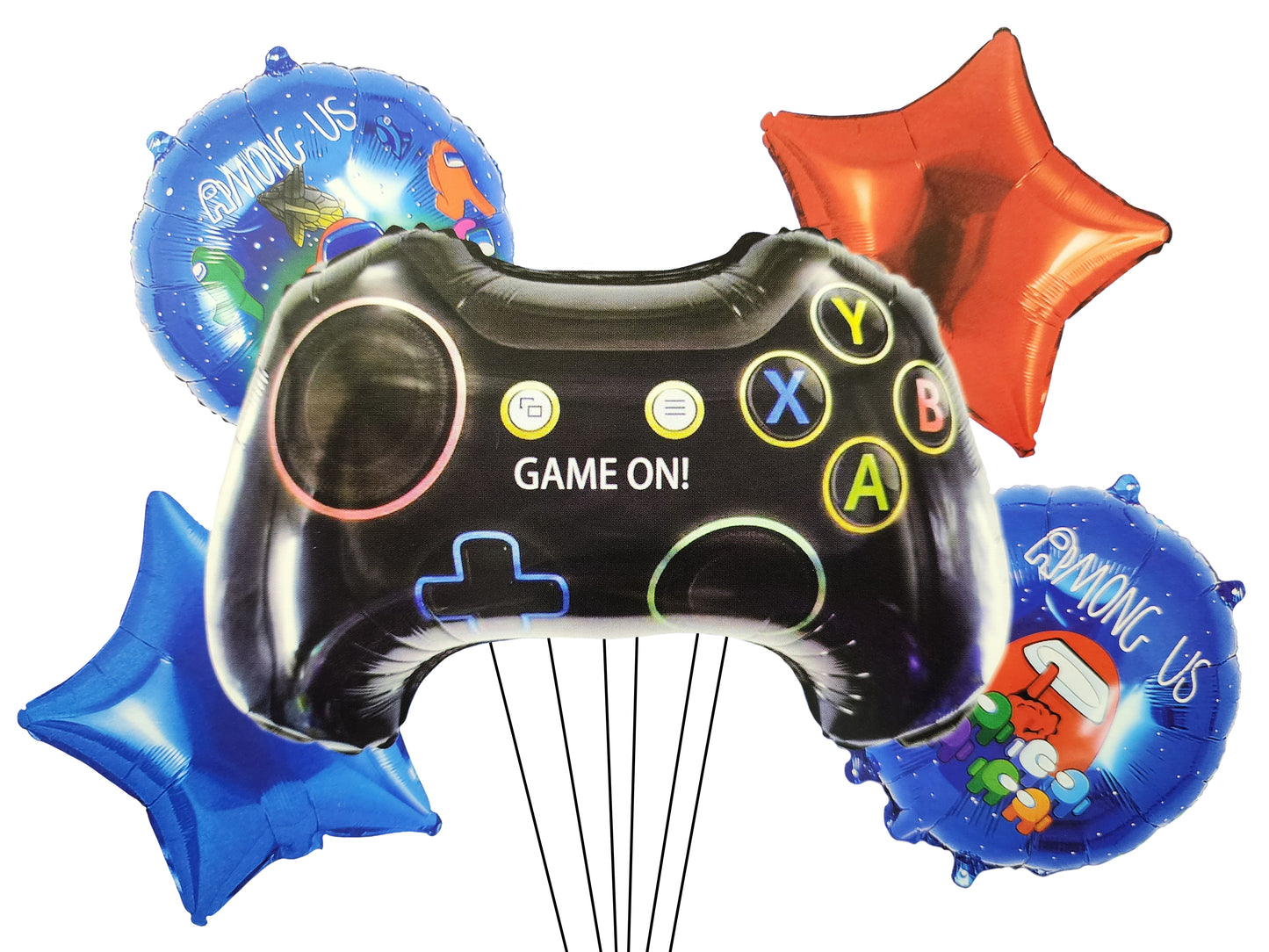 SET DE GLOBOS NINTENDO AMONG US