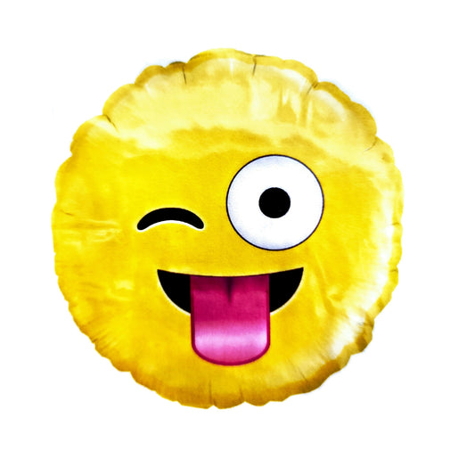 METÁLICO EMOJI 18" (CARA GUIÑANDO)