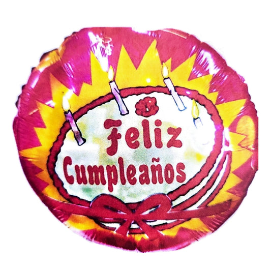 MET "FELIZ CUMPLEAÑOS" PASTEL (18")