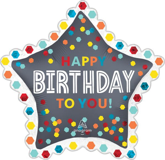 SUPERSHAPE ESTRELLA HAPPY BIRTHDAY TO YOU