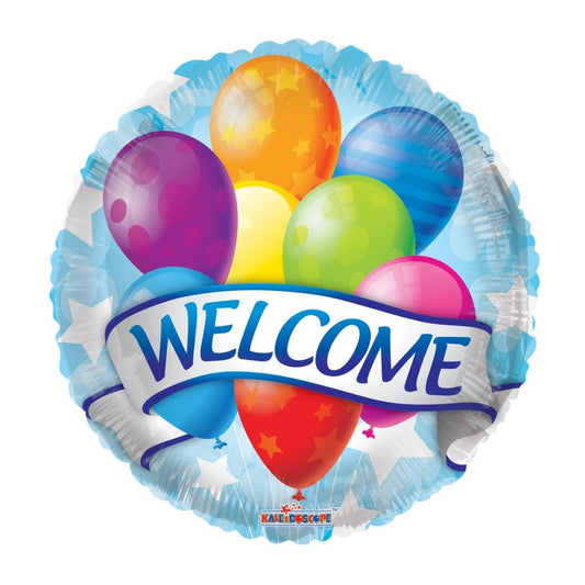 18" Welcome Banner & Balloons