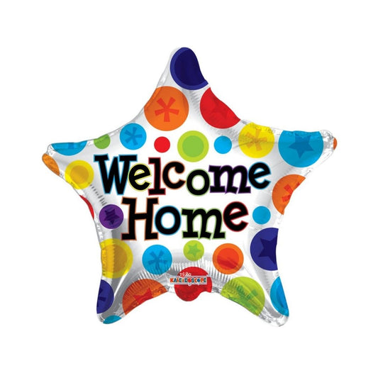 18" Welcome Home Star Polka Dots